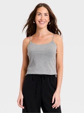NWT a new day Sculpt Grey Slim-Strap Cami